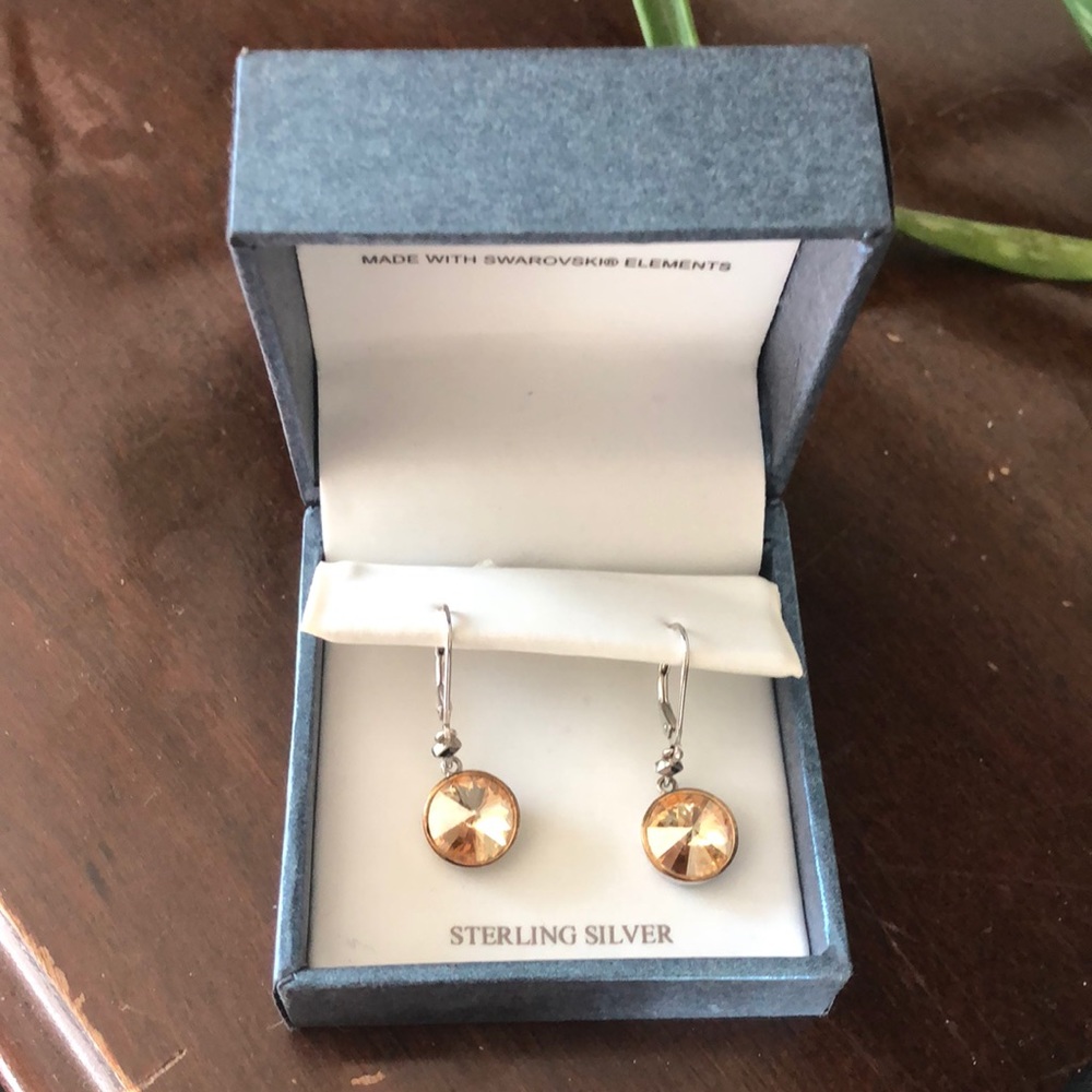 Ava Ro Swarovski Crystal Earrings